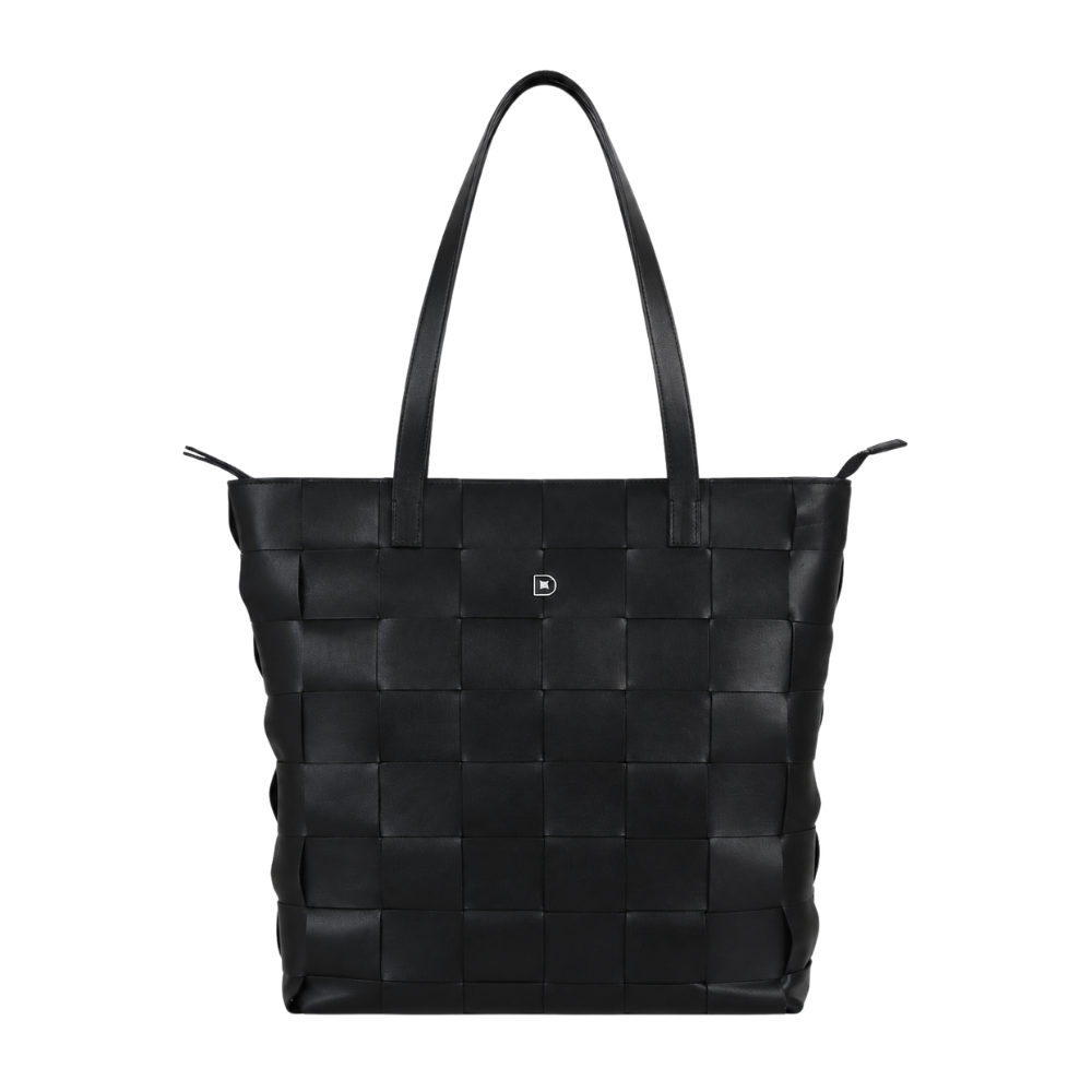 Woven Superfine Tote – Black