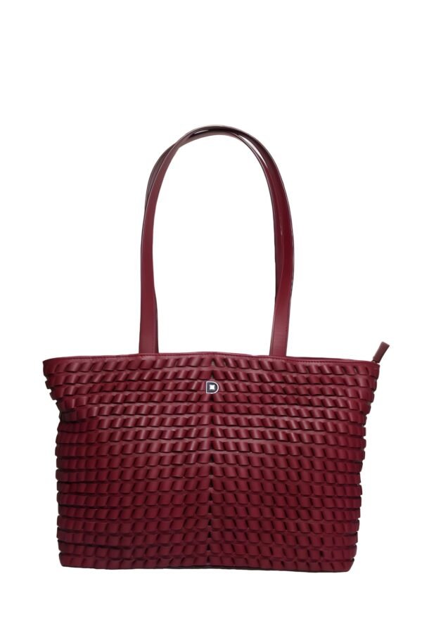 Woven Round Carry – Brown - Image 3