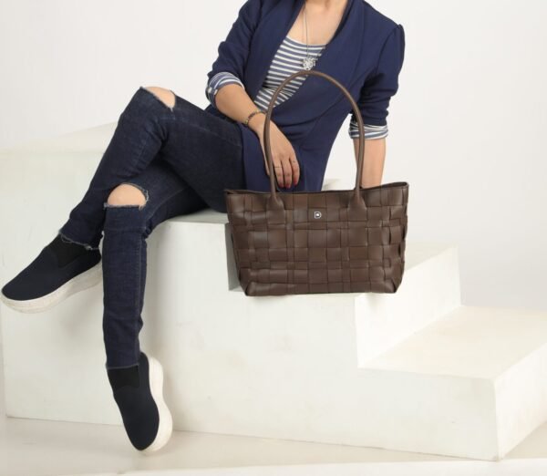 Mini Woven Shoulder – Brown - Image 6