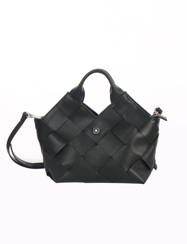 Woven Crossbody Zip – Bordo - Image 3