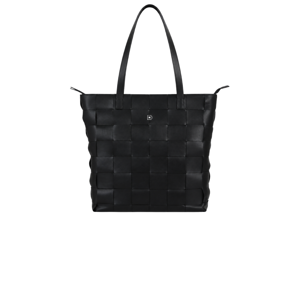 Woven Superfine Tote – Black